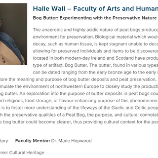 Halle Wall, REACH Award 2023-24 Recipient