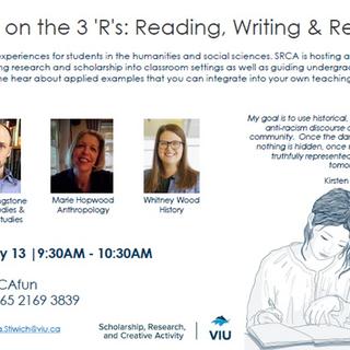 Promo of workshop, New Take on 3Rs